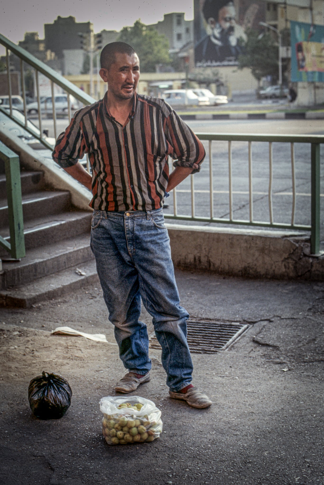 Fruit seller - Tehran a man selling fruit